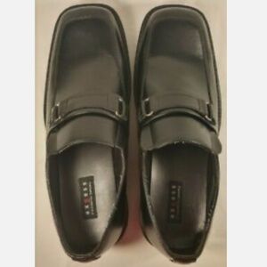 LNC Axcess Bristol Black Leather SlipOn Loafer Dress Shoe Men 10.5 Liz Claiborne